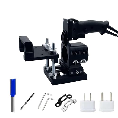Outils de gabarit à mortaise et tenon, gabarit de mortaisage pour perceuse à main,Support de fente invisible pour le travail du bois | Support de trou de...