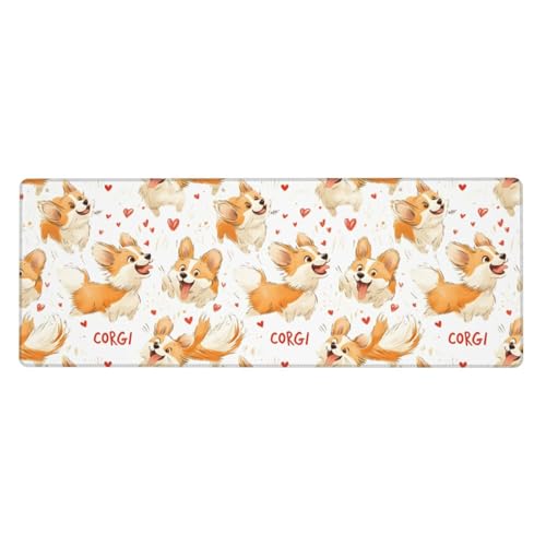 Tapis de souris pour jeu Corgi mignon idéal pour organiser son bureau de télétravail
