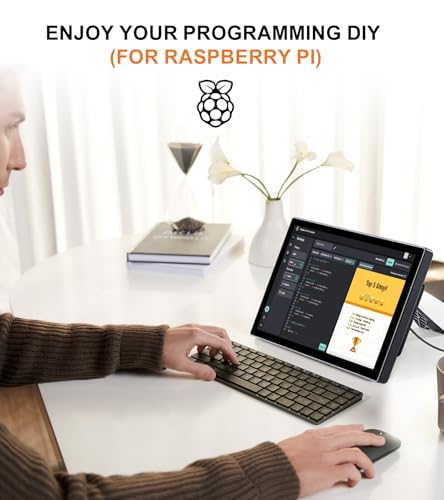 Image of Gallagher 7 Inch Touch Screen Monitor for Raspberry Pi,1920 * 1080 Touchscreen Display with Case 5 Point IPS Portable Touchscreen Monitor with HDMI Dual-Speaker for Raspberry Pi 4B /3B+ /3B /B+ Jetson