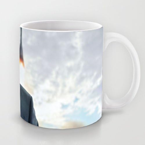 White 11 oz Classic White Ceramic Mugs Cutom Design with Vladimir Putin Russia President Rocket Putin Coffee Mugs/Tea Mugs/Drink Cups - Dishwasher and Microwave Safe