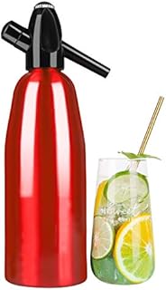 FDYD Soda Maker Portable Seltzer Bottle Carbonated Water Homemade Sparkling Beverages Machine,Red