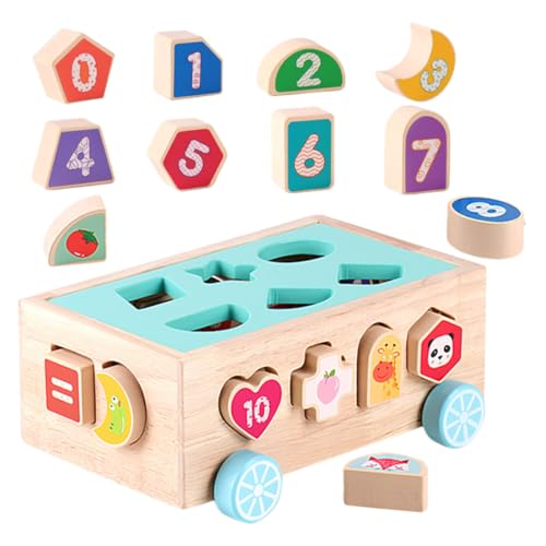 Jouet en bois traditionnel 18 formes de tri pour tout-petits