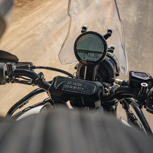 Image of Royal Enfield KXA00402 Black Rally Handlebar Pad for the New Himalayan