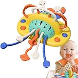 Zieh-Schnur Kinderspielzeug - Motorik Fidget Spielzeug Mit Saugnäpfen,Ziehspielzeug Für Kinder -...