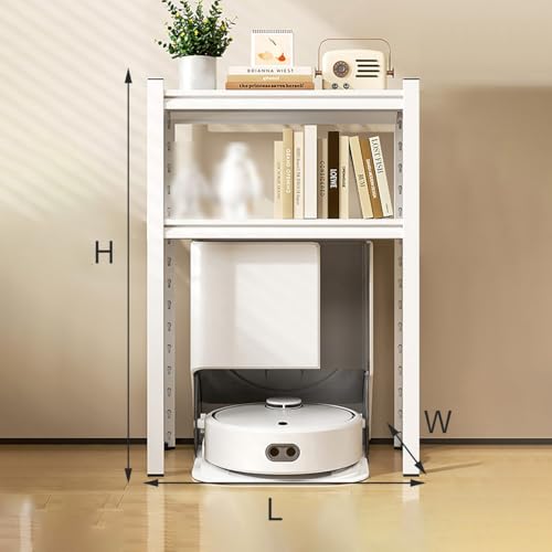 Mesa auxiliar ajustable para robot aspirador que optimiza su espacio 7