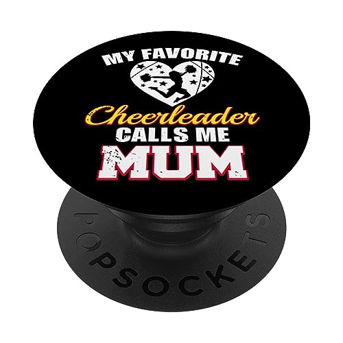 Ma pom-pom girl préférée m'appelle maman Funny Cheer Mum PopSockets PopGrip Interchangeable
