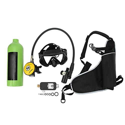 Mini réservoir de plongée 1L vert pour explorer les récifs en vacances d'été
