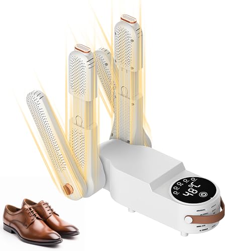 SKIKHN SèChe-Chaussures Electrique,Seche Chaussure, Sèche-Gants avec Circulation de La Chaleur à 360°, Seche Chaussure Electrique UV Stérilisation, pour Chaussures, Gants, Chapeaux, Chaussettes