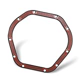 1 PC LLR-D044 Differential Cover Gasket, Transmission Gaskets, Replacement for Dana 44 Axles Drivetrain Sealing (Red)