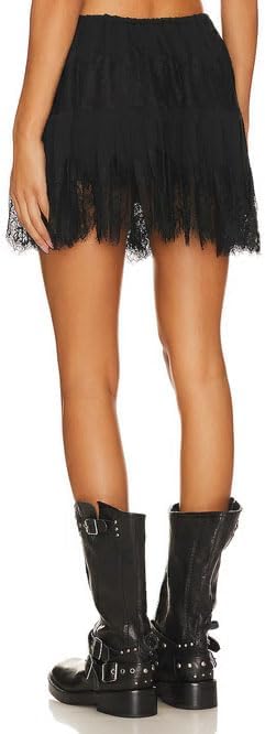Y2k Lace Half Slip Skirt for Women Fairy Layered Ruffle Flowy Mini Skirt Mesh Pleated Low Rise Coquette Underskirt - Image 7