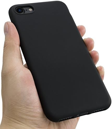 iPhone 7 Case iPhone 8 Case, HZ BIGTREE Full Matte Soft Touch Slim-Fit Flexible TPU Case with Superior Coating Cover [Skinfeeling] for Apple iPhone 7 (Matte Black)