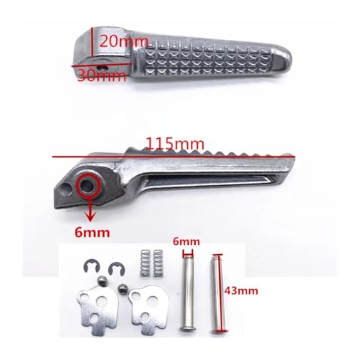 Repose pieds moto passager pour balades en Hornet 600 et CB400