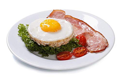 Red Round Silicone Egg Rings with Handle - for Pancake Breakfast Sandwiches(8-pack)