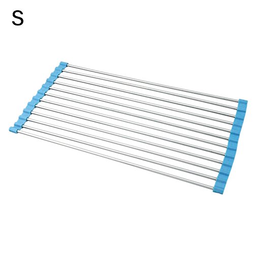 Preisvergleich Produktbild CTGVH Verstellbare Edelstahl-Ablage Küche Mikrowelle Rolling Rack Regal