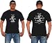 JH Design Men's Shelby Cobra T-Shirt Short Sleeve Black Crew Neck Shirt (Medium, Black)