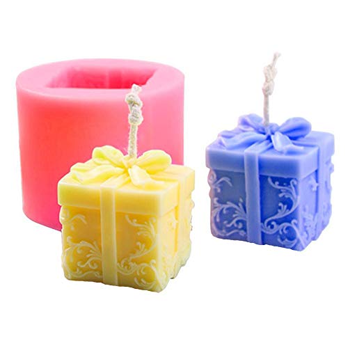 3D Kerzenform Silikongussform, Silikonformen, Kerze Herstellung von Formen, DIY Stereo Silikon Seifenform Zylinder Fondant Casting für DIY Handwerk