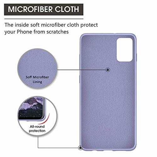 CRABOT Compatibel met Samsung Galaxy A51 Vloeibaar siliconen telefoonhoesje Gel Rubber Shockproof Cover Zachte Anti-Val… - Image 5
