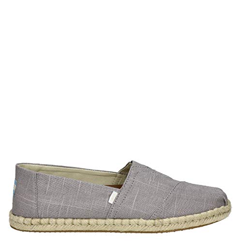 TOMS Women's Alpargata Loafer Flat, Morning Dove Heritage Canvas, 7