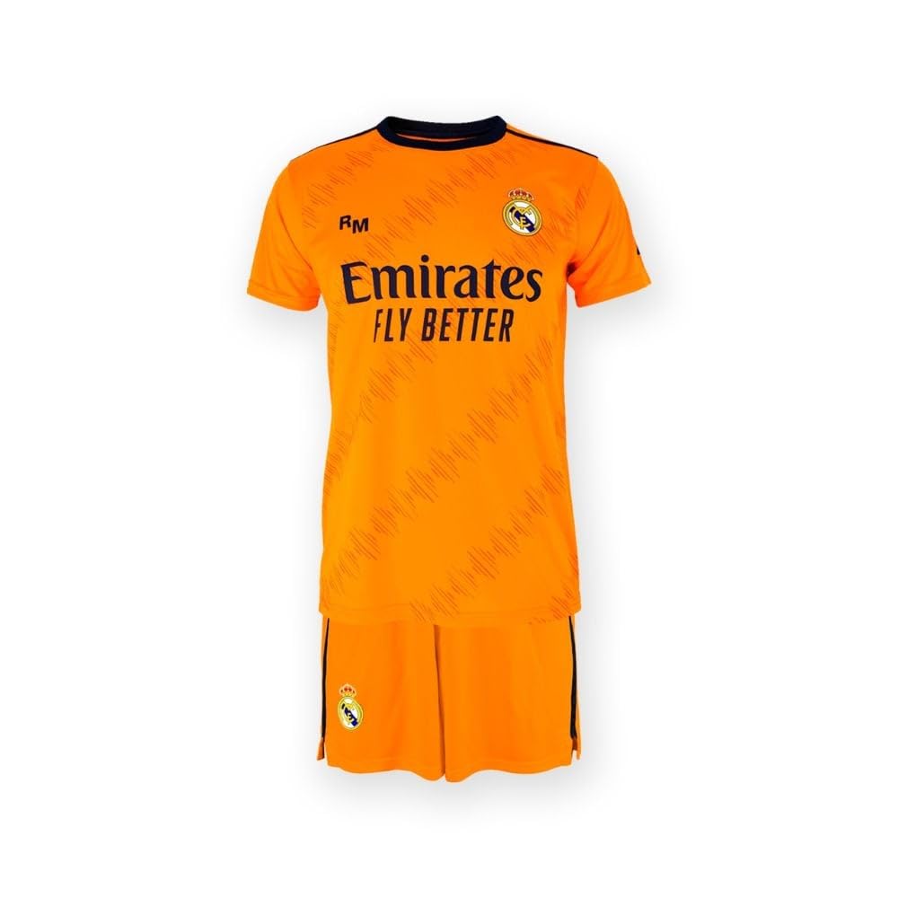 Real Madrid kids outerwear - Size 116-164 - Season 2024/2025 - Real Madrid Away Kids Football Shirt - Official Real Madrid Set, orange( ), 140