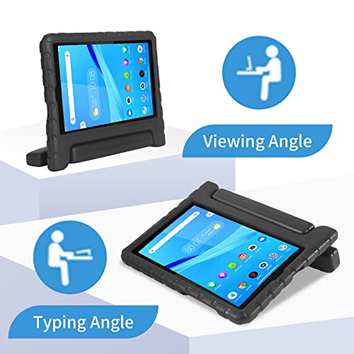 I-Original Kids Case For Lenovo Tab M8 Gen 3 2022 Tablet, Lenovo Tab M8 Hd Lte 2021/Tab M8 Hd/Smart Tab M8/Tab M8 Fhd 2019,Lightweight Shockproof Kid-Proof Case For M8 8.0 Inch Tablet - Black #TOP3