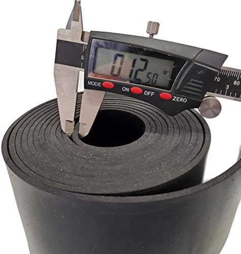 Rubber Sheet Warehouse .062" (1/16") Thick x 12" inch x 12"inch -Neoprene Rubber Strip Commercial Grade 65A, Smooth Finish, Solid Rubber, Perfect for Weather Stripping, Gasket, Costume & DIY Projects