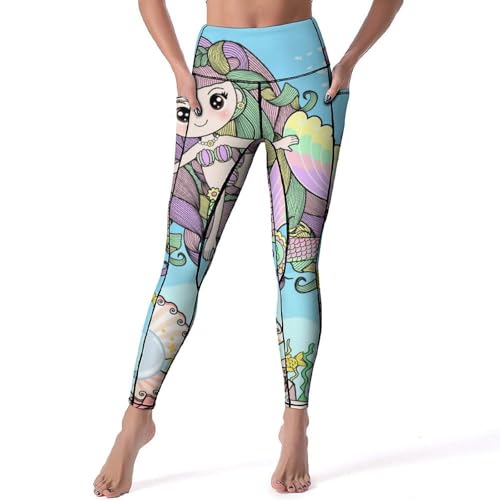 Legging sirène sport femmes idéal pour votre séance de yoga matinale