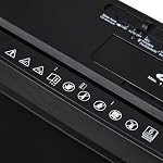 Amazon Basics Déchiqueteuse de papier pour la maison et le bureau, 8-Sheet Découpe, CD/ Carte de crédit Shredder, 3.4 Coffret de déchets Gallon , Noir