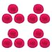 Da.Wa Lot de 12pcs Pompons - Couleur Aléatoire pour Décoration Créations Artisanales Ponpon Papier - Rose Red (8cm)