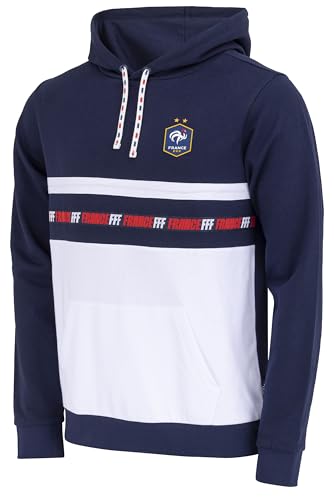 FFF Sweat Capuche Collection Officielle Equipe de France de Football - Taille Homme L