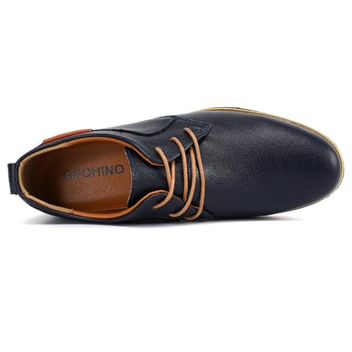 Mens Casual Shoes Lace-up Classic Oxford Leather Shoes Business Formal Comfortable Fashion Dress Sneakers Soft Loafers Shoe for Office Walking4