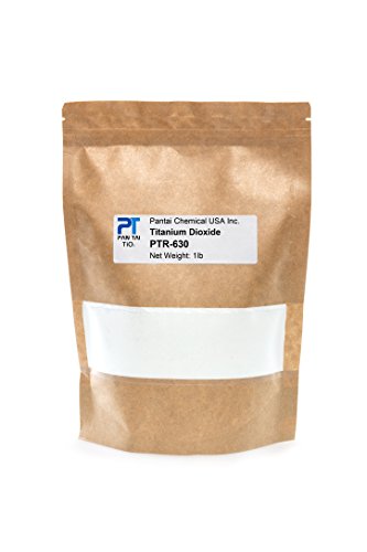 Titanium Dioxide | Cosmetic Grade | Soap Making, Crafts, Paints and Pigment Colorant | Resealable Pouch | PTR-630 (16 oz)
