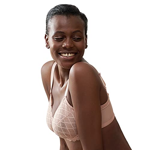 Hsia Full Coverage Bra, Minimizer Unlined Underwire Bras For Women, Unpadded Plus Size Minimizer Bra Light Beige #TOP2