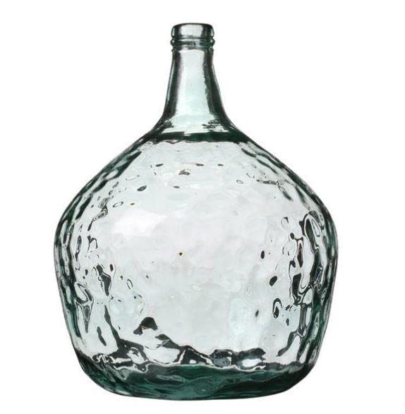 NATURAL LIVING Vase Dame Jeanne 2L en Verre Recycle DIAM 15,5CM X H25CM