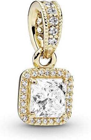 Pandora Jewelry Timeless Elegance Stud Cubic Zirconia Pendant in Gold 14K