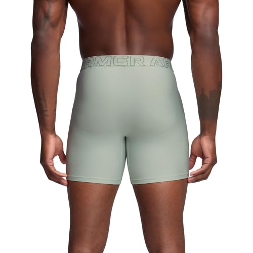 Under Armour Men's 3-Pack Performance Tech Mesh Solid 6" Boxer Briefs3