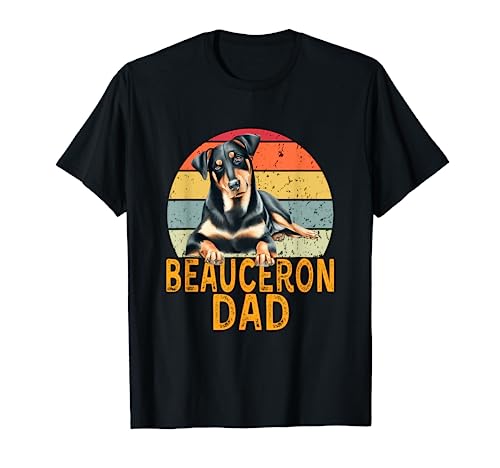 Beauceron Dog Dad - Amante del dueño de perros retro Camiseta