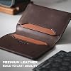 VULKIT Slim Minimalist Card Holder RFID Blocking Leather Credit Card Holder Front Pocket Wallet Magnetic Closure