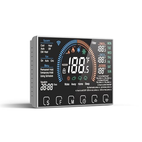 BSEED WiFi Smart Thermostat for Home - Touch Screen, Energy