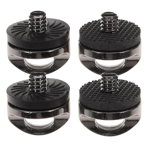 HAWILLOSCH 4 pezzi Viti Filettate per Montaggio Tracolla Fotocamera Viti Ancoraggio Tracolla con Rondelle Protettive Compatibili con Tracolle da Polso e Spalla per Connessione Rapida e
