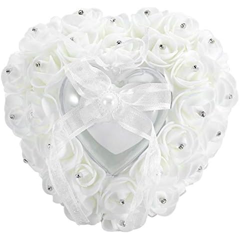 Nikou Romantic Heart Shaped Ring Pillow Cover