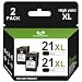 Produktbild Economink 21XL Schwarz Kompatibel für HP 21 XL Druckerpatronen Multipack für PSC 1410 1415 DeskJet F4172 3940 D1460 D2460 F2180 F2280 F370 F380 F4180 2180 3900 3910 Drucker (2er-Pack)