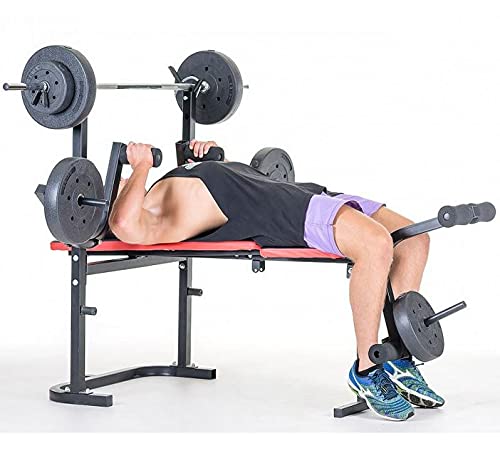 Multi-Station Weight Bench Press Weights Equipment Incline Fitness Home Gym with Bench Press Weight including Rod - Image 2