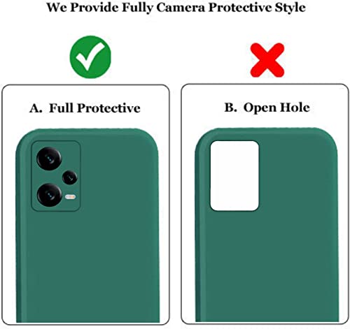 Image of A rtistque Back Cover Case for Mi Redmi Note 12 5G / Poco X5 with Camera Protection | Shockproof TPU|Stylish Protective Design|Slim Fit|Ultra Matte| Redmi Note 12 5G / Poco X5 5G Back Cover - Green