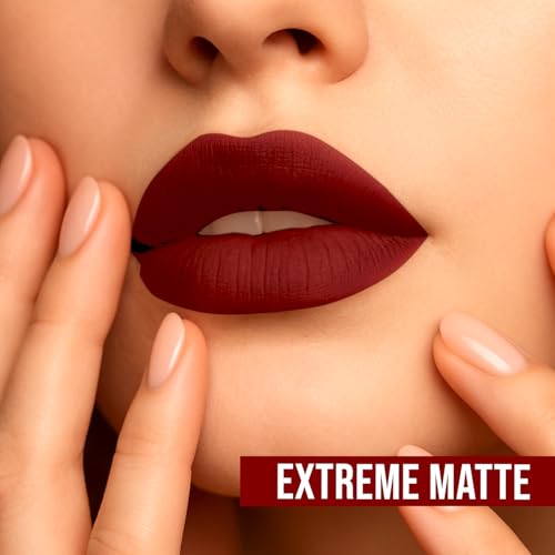 Image of Lightweight Liquid Lipstick - Highly Pigmented, Non-Drying Formula for Bold & Beautiful Lips 3.8g (RUBY RED)