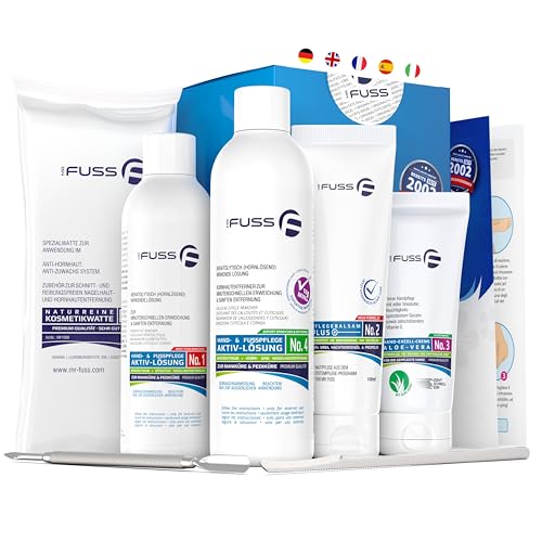Immagine prodotto: Mr. Fuss® Starter Kit da 7 pezzi Edition Excell per calli piedi rimozione delicata anche per manicure dal Sistema Anti-Callosità, Anti-Ricrescita