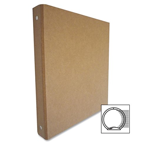 Aurora 10252 1-Inch Capacity Three Ring Brown Kraft Recycled Binder