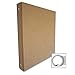 Aurora 10252 1-Inch Capacity Three Ring Brown Kraft Recycled Binder