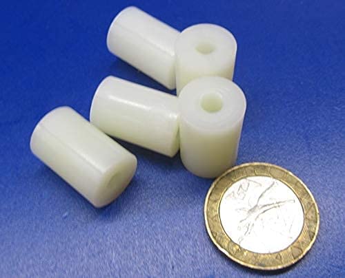 Natural Nylon Spacer Unthreaded No 8 Screw Size x .500" OD x .166" ID x .750" Length 200 Pcs