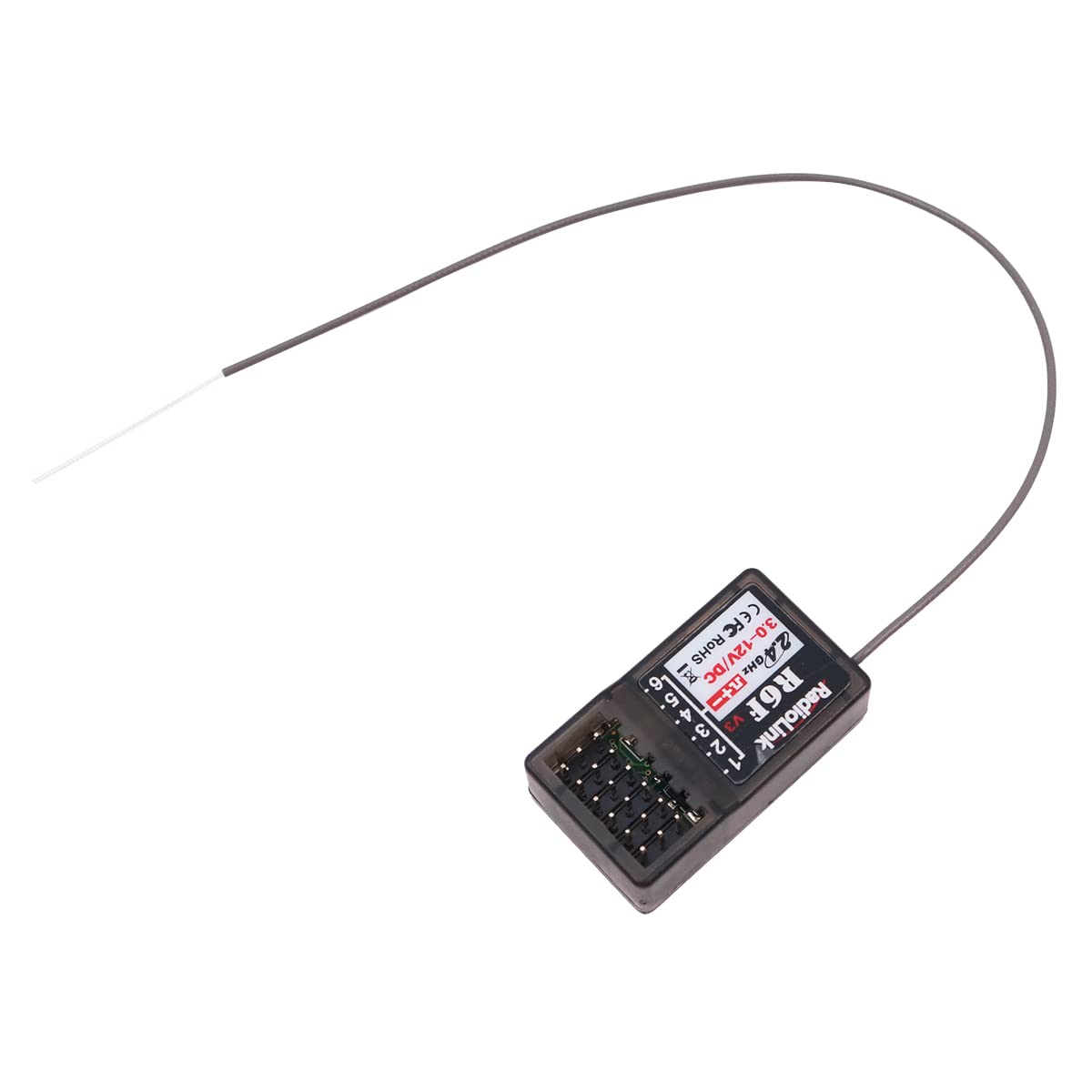 WANGCL Récepteur R6F R6F 2,4 GHz 6 CH pour voiture RC Racing compatible avec émetteurs RadioLink RC4GS RC4GS RC6GS