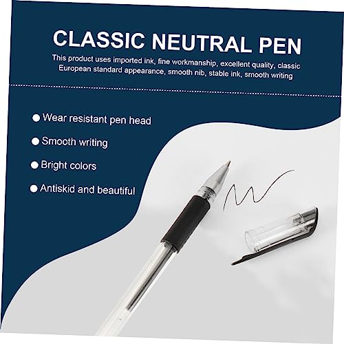 Set de 12 bolígrafos ergonómicos con tinta marrón miniatura 5